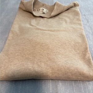 INC International Concepts Tan Cotton Long Sleeve Turtleneck Size XL
